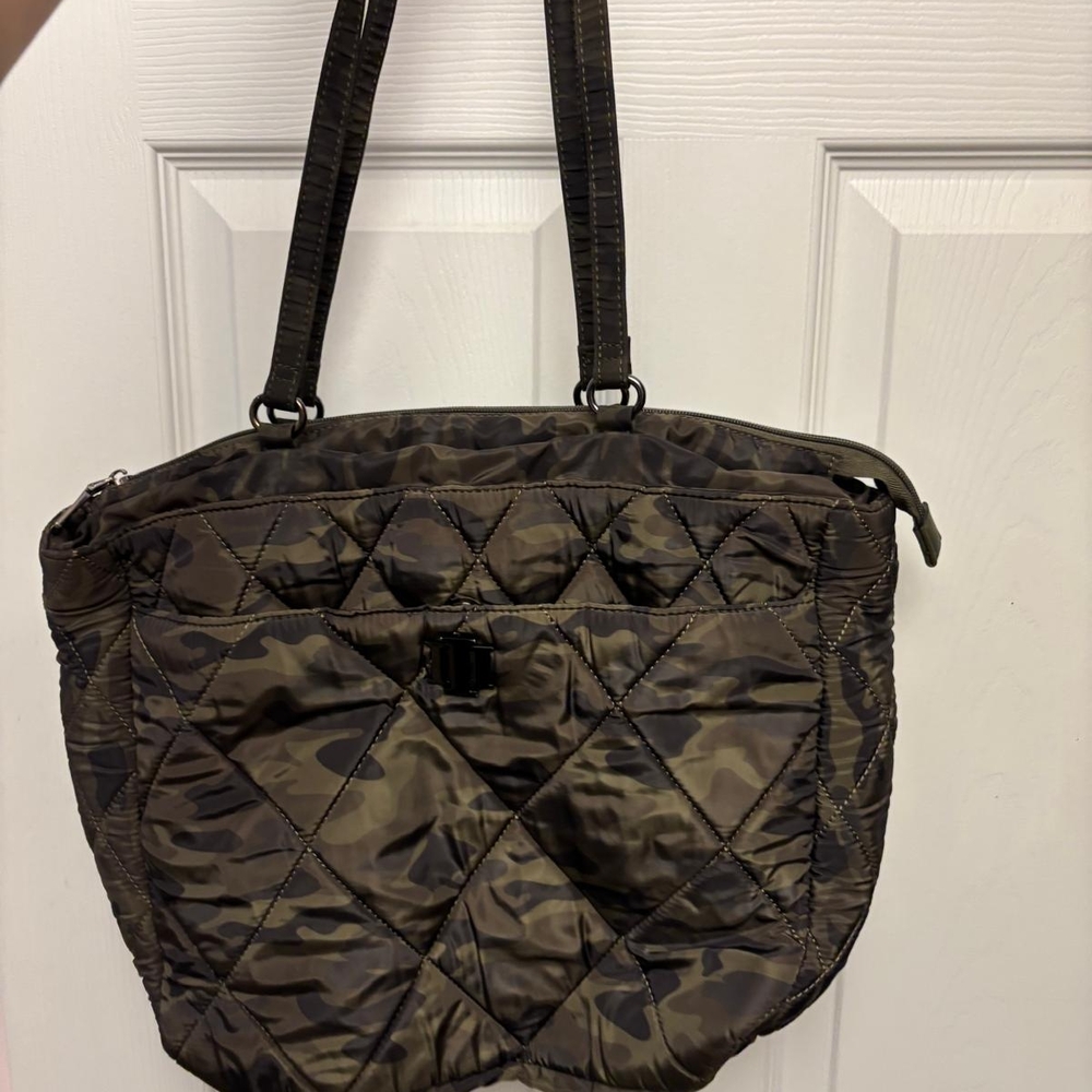 INC International Concepts Camo Quilted Tote